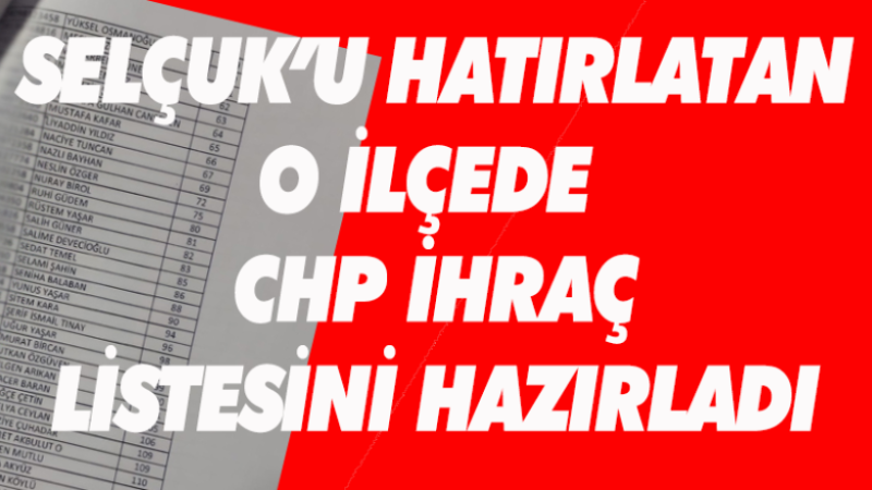 DİKİLİ İHRAÇLARI SELÇUK'A ÖRNEK OLUR MU?