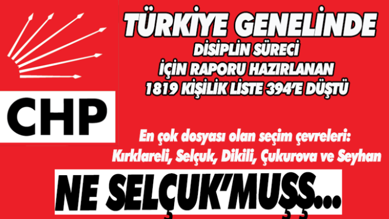 CHP 'DE LİSTELERİN İNCELENMESİ TAMAMLANDI